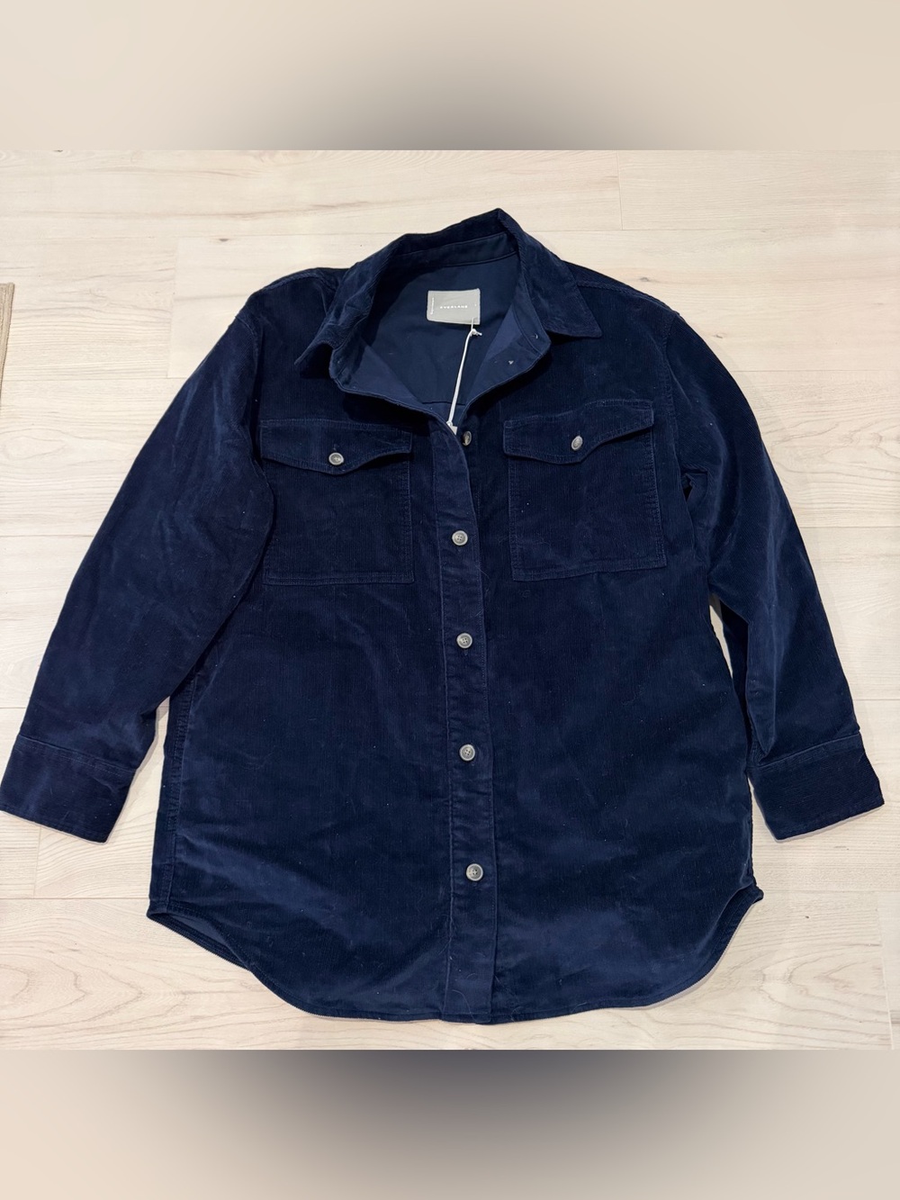 Everlane Navy Corduroy Shirt Jacket NWT
